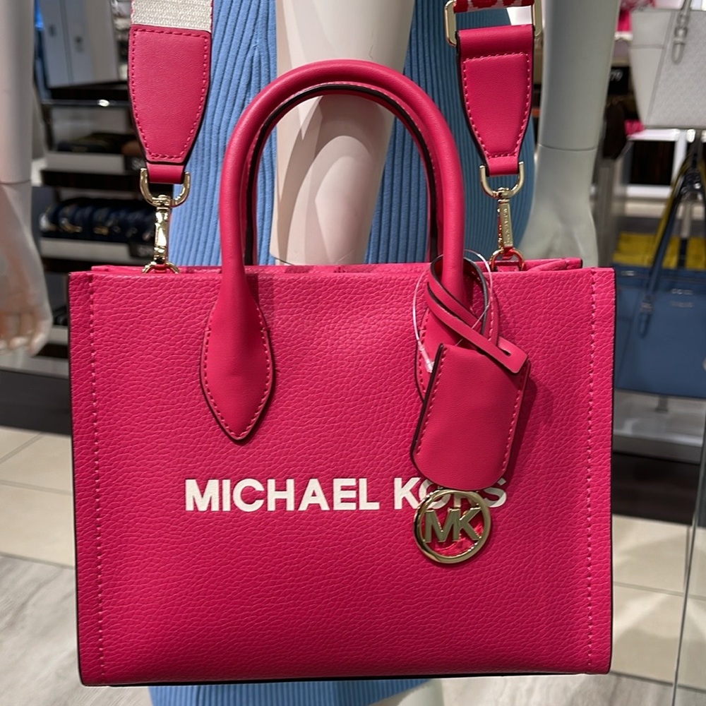 Michael Kors Mirella Small Pebbled Leather Shopper Crossbody XBODY Bag MK
NWT - Picture 1 of 16